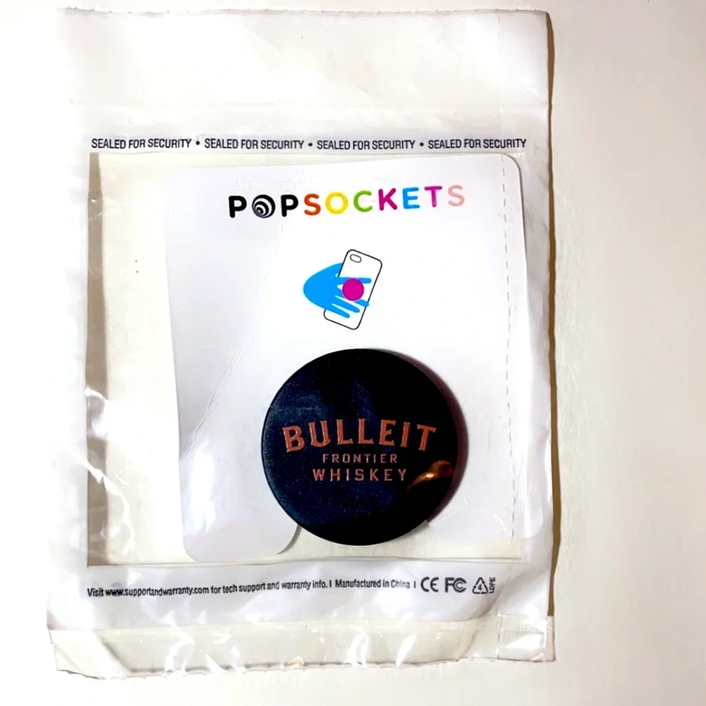 5/$25 NEW Bulleit Bourbon 🥃 orange and black pop socket 🤳